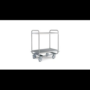 Hupfer SSW 8x5/2 verzwaard Serveerwagen met 2-plateaus 800 x 500 mm.