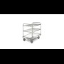 Hupfer SSW 10x6/3 verzwaard Serveerwagen met 3-plateaus 1000 x 600 mm.