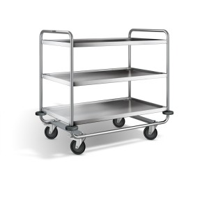 BPro SW 10 x 6-3 Serveerwagen, met 3-plateaus 1000 x 600 mm