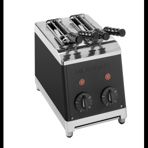 Milan Toast Tosti-apparaat 2 tangs Zwart