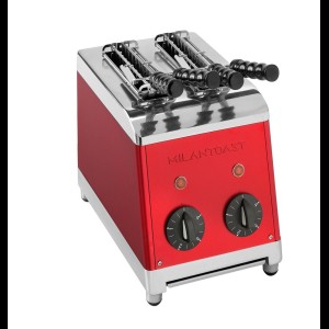 Milan Toast Tosti-apparaat 2 tangs Rood
