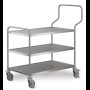 Hupfer SW 10x6/3 ERGO Serveerwagen met 3-plateaus 1000 x 600 mm.