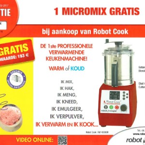 Robot Coupe Robot Cook - 230 Volt + gratis Micromix