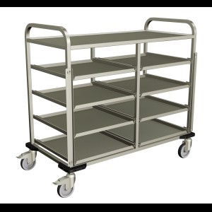 Credo Mela 4+4 Korvenwagen met telescoopgeleiders 2 x 4 niveaus
