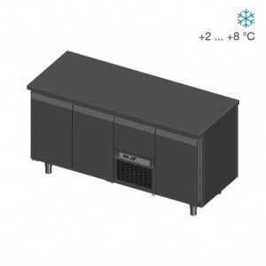 Koelwerkbank FP0-E303-172/70/90 - 3 deuren + 1 lade 1/1GN