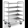 BPro SW 10 x 6-5 Serveerwagen, met 5-plateaus 1000 x 600 mm