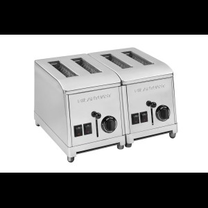 Milan Toast Toaster 4-slots Roestvrijstaal