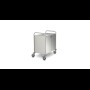 Hupfer GSW 10x6/2 gesloten Serveerwagen met 2-plateaus 1000 x 600 mm.
