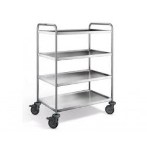 BPro SW 10 x 6-4 BASIC Serveerwagen, met 4-plateaus 1000 x 600 mm