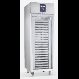 Koelkast voor chocolade met glasdeur: 600x400 mm / 20 paar geleiders