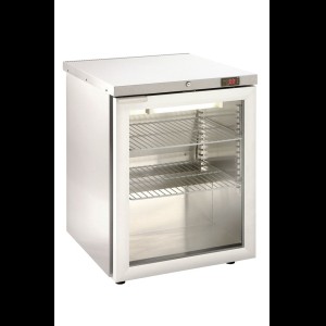 Foster HR150G koelkast onderbouw met glasdeur met verlichting