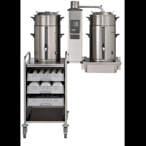 Koffiezetmachine met wateraansluiting. Wandbevestiging. Bravilor B10 W - 400 Volt