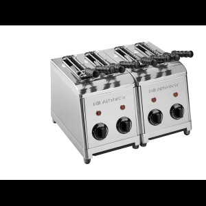 Milan Toast Tosti-apparaat 4-tangs Roestvrijstaal