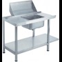 Comenda voorspoeltafel met spoelbak, lengte 1200 mm.