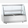 Bartscher 305051 Warmhoudvitrine 2/1GN met rond aflopende voorruit