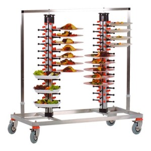 Bordenrek "Plate Mate" TWIN 120 - verrijdbaar 2 x 60 borden