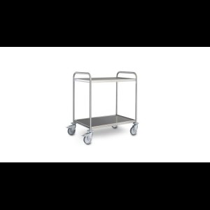 Hupfer SW 8x5/2 standaard Serveerwagen met 2-plateaus 800 x 500 mm.