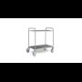 Hupfer SW 8x5/2 standaard Serveerwagen met 2-plateaus 800 x 500 mm.