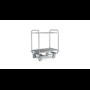 Hupfer SSW 10x6/2 verzwaard Serveerwagen met 2-plateaus 1000 x 600 mm.