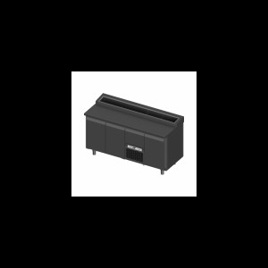 Saladiere 10 x 1/6GN, 3-deuren + lade 1/1GN FS0-E303-172-70-90