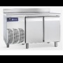 Gekoelde werkbank 2-deurs. 600 mm diep. Samaref TS2 M PL TN, met werkblad