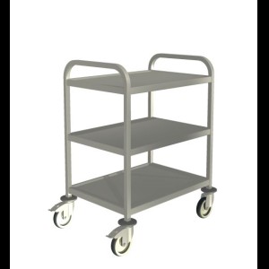 Credo SW 7x5-3 Serveerwagen met 3-plateaus 700 x 500 mm.