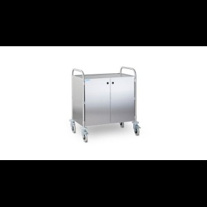 Hupfer GSW 10x6/3 gesloten Serveerwagen met 3-plateaus 1000 x 600 mm.
