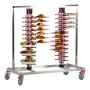 Bordenrek "Plate Mate" TWIN 96 - verrijdbaar 2 x 48 borden