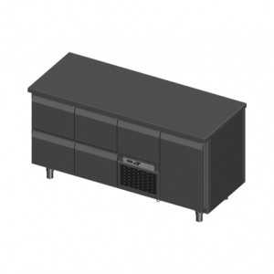 Koelwerkbank FP0-E335-172/70/90 - 1 deur en 5 laden 1/1GN