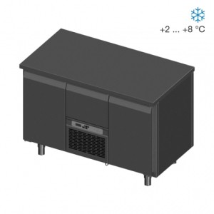 Koelwerkbank FP0-E202-130/70/90 - 2 deuren + 1 lade 1/1GN