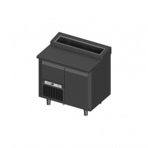 Saladiere 5 x 1/6GN, 1 deur + lade 1/1GN FS0-E101-94-70-90