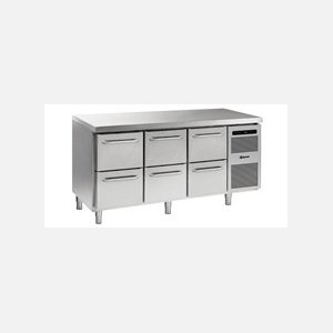 Gram K1807 CSG A 2D/2D/2D L2 Koelwerkbank met laden 1/1GN