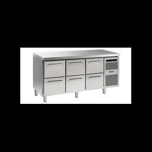 Gram K1807 CSG A 2D/2D/2D L2 Koelwerkbank met laden 1/1GN
