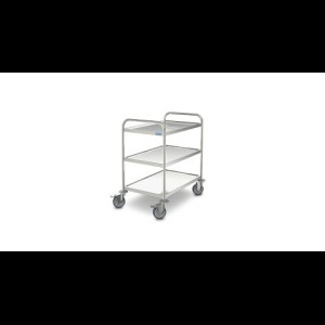 Hupfer SW 6x4/3 standaard Serveerwagen met 3-plateaus 600 x 400 mm.