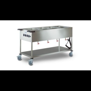 Bain-mariewagen 4 x 1/1GN Hupfer type SPA/EB-4