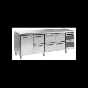 Gram K2207 CSG A DL/2D/2D/2D L2 Koelwerkbank met deur en laden 1/1GN