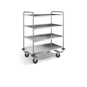 BPro SW 10 x 6-4 Serveerwagen, met 4-plateaus 1000 x 600 mm