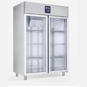 Dubbeldeurs vriezer met glasdeur Samaref EX 1400 P BT PV