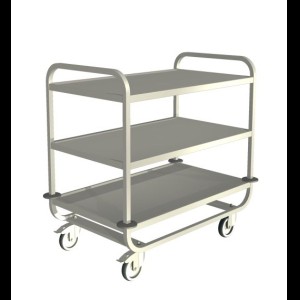Credo SW 10x6-3 Serveerwagen met 3-plateaus 1000 x 600 mm.