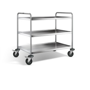 BPro SW 10 x 6-3 BASIC Serveerwagen, met 3-plateaus 1000 x 600 mm