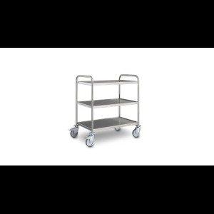 Hupfer SW 10x6/3 standaard Serveerwagen met 3-plateaus 1000 x 600 mm.