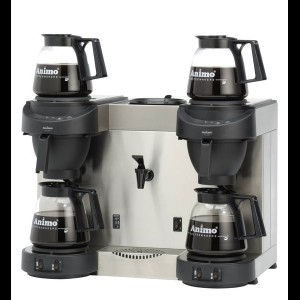 Animo M202W Koffiezetmachine met heetwatervoorz. en vaste wateraansluiting