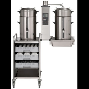 Koffiezetmachine met wateraansluiting. Wandbevestiging. Bravilor B20 W - 400 Volt