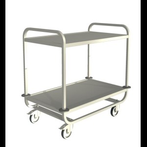 Credo SW 10x6-2 Serveerwagen met 2-plateaus 1000 x 600 mm.