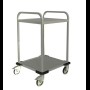 Credo Acino-2 Serveerwagen met 2-plateaus 605 x 570 mm.