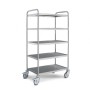 BPro SW 8 x 5-5 Serveerwagen, met 5-plateaus 800 x 500 mm