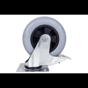 ScanBox - Zacht rubber wielen ø200 mm.
