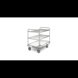 Hupfer SSW 8x5/3 verzwaard Serveerwagen met 3-plateaus 800 x 500 mm.