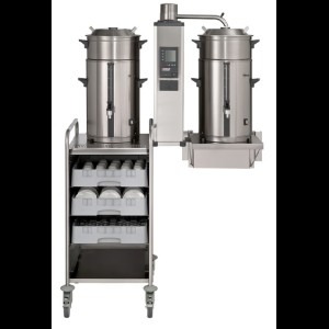 Koffiezetmachine met wateraansluiting. Wandbevestiging. Bravilor B40 W - 400 Volt