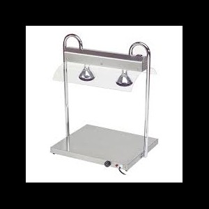 Emga 710.200 Warmhoudplaat, RVS met bovenwarmte 2/1GN